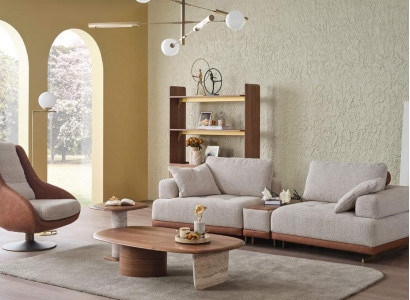 Modern sofa set 3+1 seater beige design set living room sofa couch